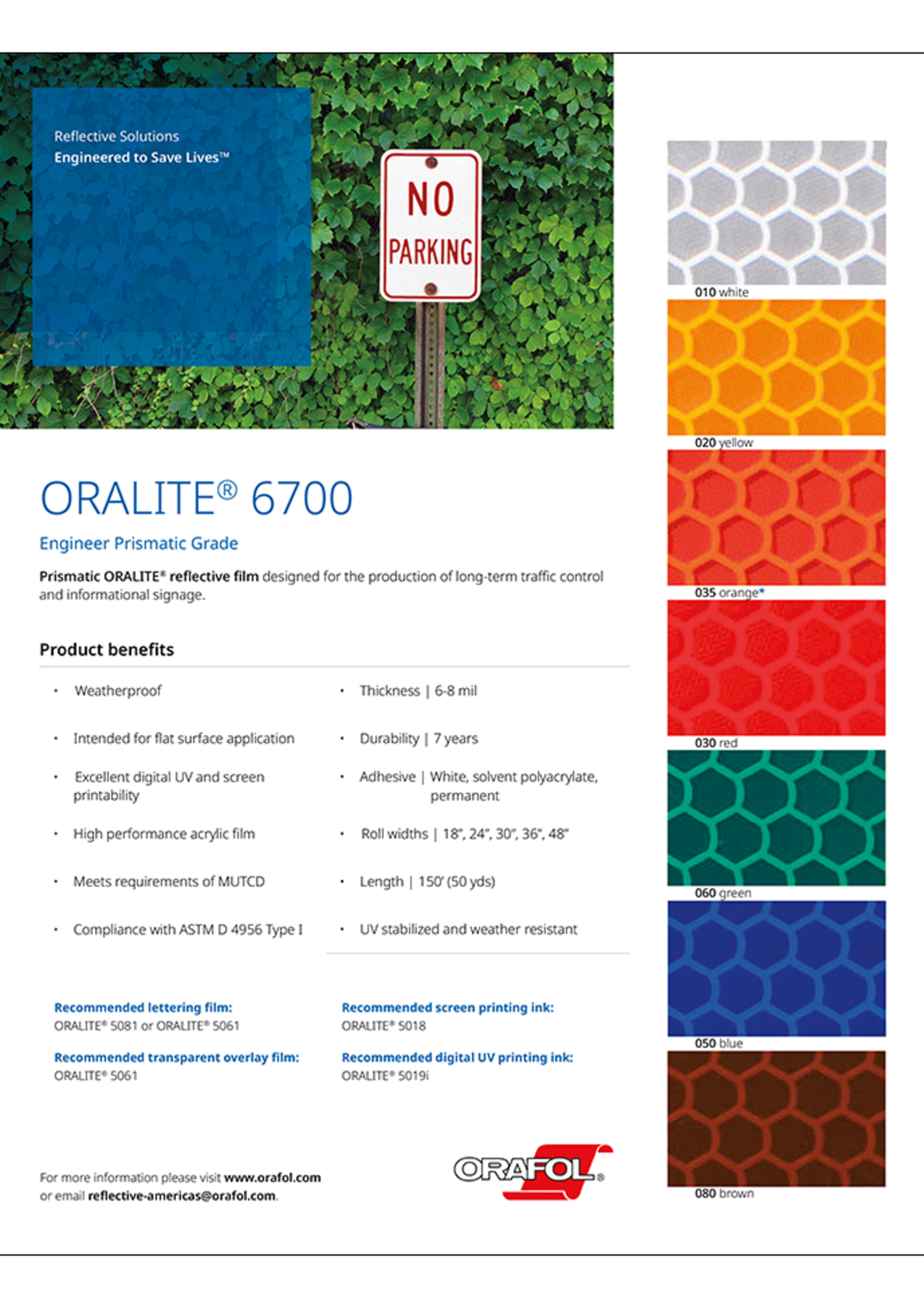 Orafol Oralite 5800 Reflexfolie Reflektorfolie RA2 selbstklebend braun 