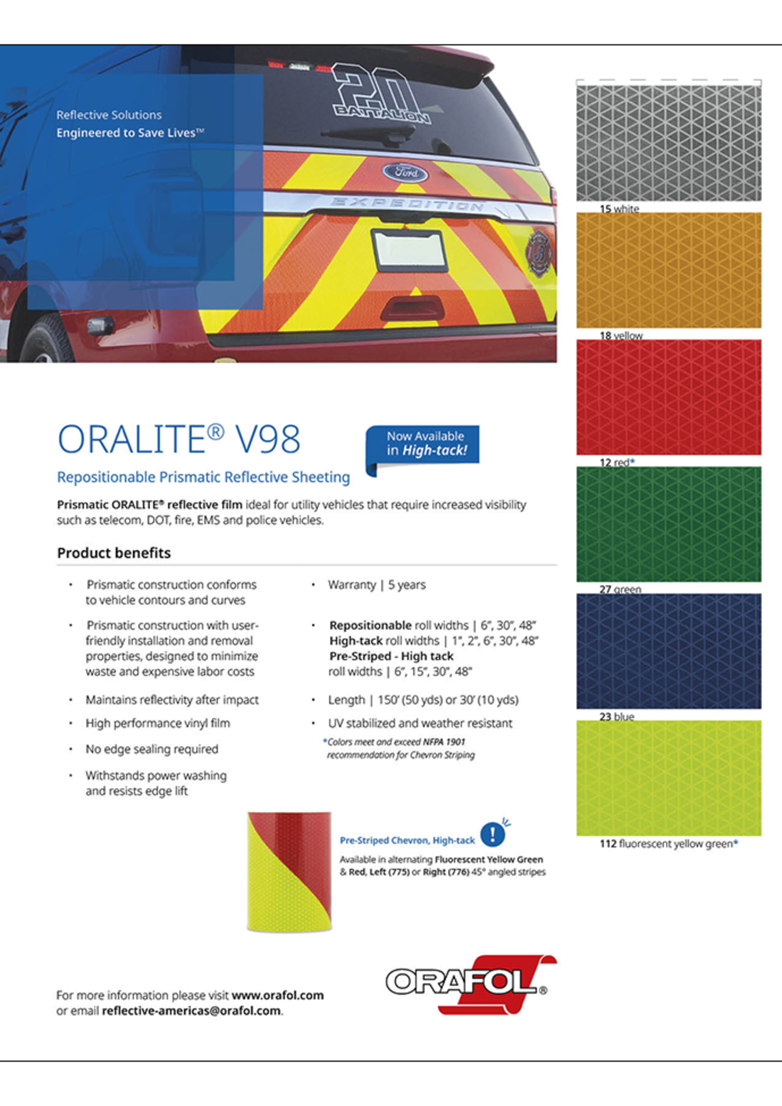 ORAFOL Orajet 3951 Command Form Technology 29.92/" X 50 Yards White Gloss